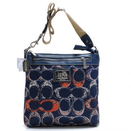 Coach Legacy Swingpack In Signature Large Navy Crossbody Bags AVM - Click Image to Close